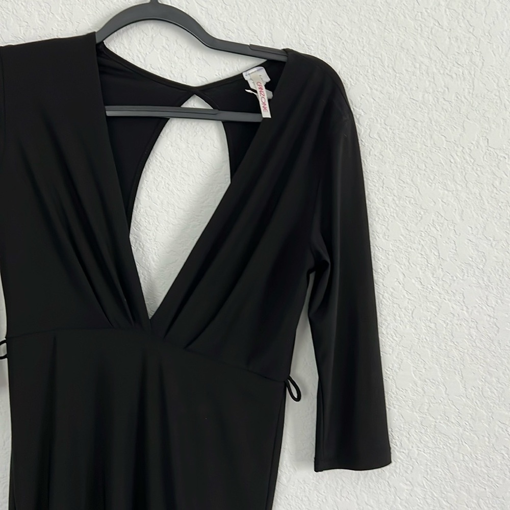 Low cut, open back dress